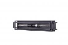  LIT8122 BK+MC - 24" 2x 60W E26 W rectangular Vanity light in black finish